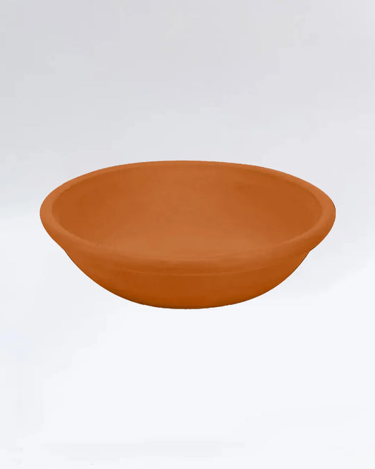 Premium Clay Deep Plates – Set of 6 Organic Mitti ki Deep Thali for Serving DESIBARTAN