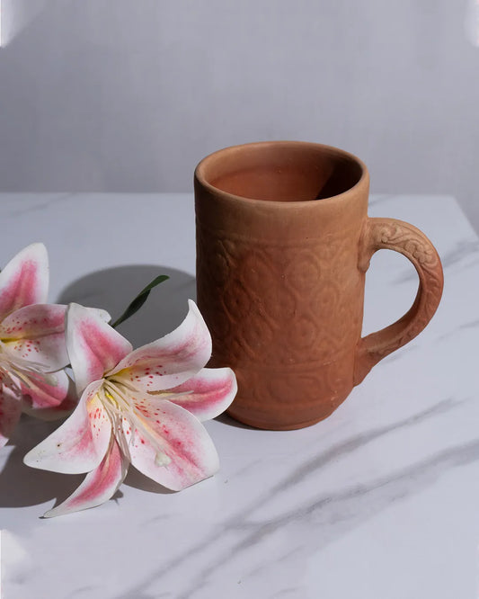 Premium Clay Mugs – Set of 2 / Set of 4 Handcrafted Organic Coffee & Tea Mugs DESIBARTAN