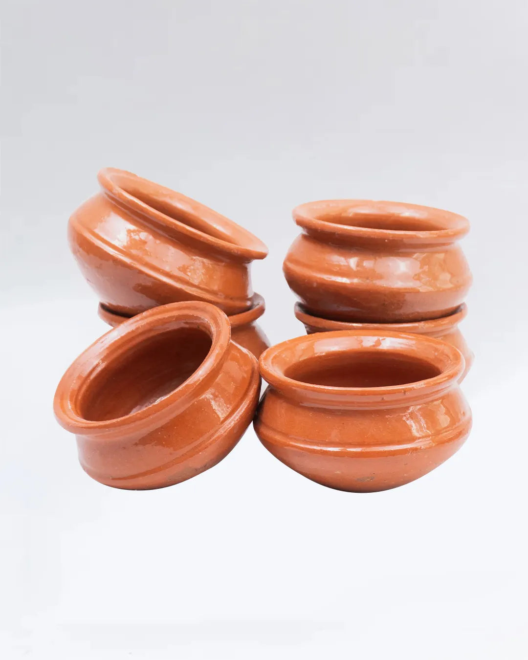 Set of 6 Premium Clay Dessert Bowls – Traditional Mitti ke Kheer Cups & Halwa Bowls DESIBARTAN