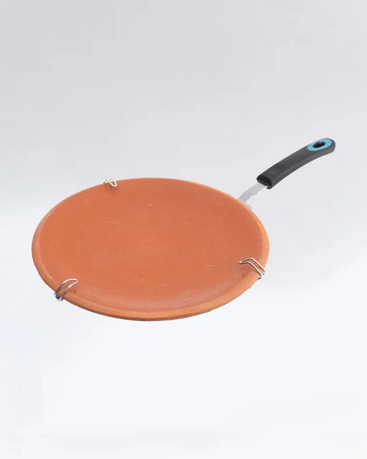 Premium Glazed Clay Tawa – Glossy Finish Mitti ka Tawa for Perfect Soft Rotis DESIBARTAN