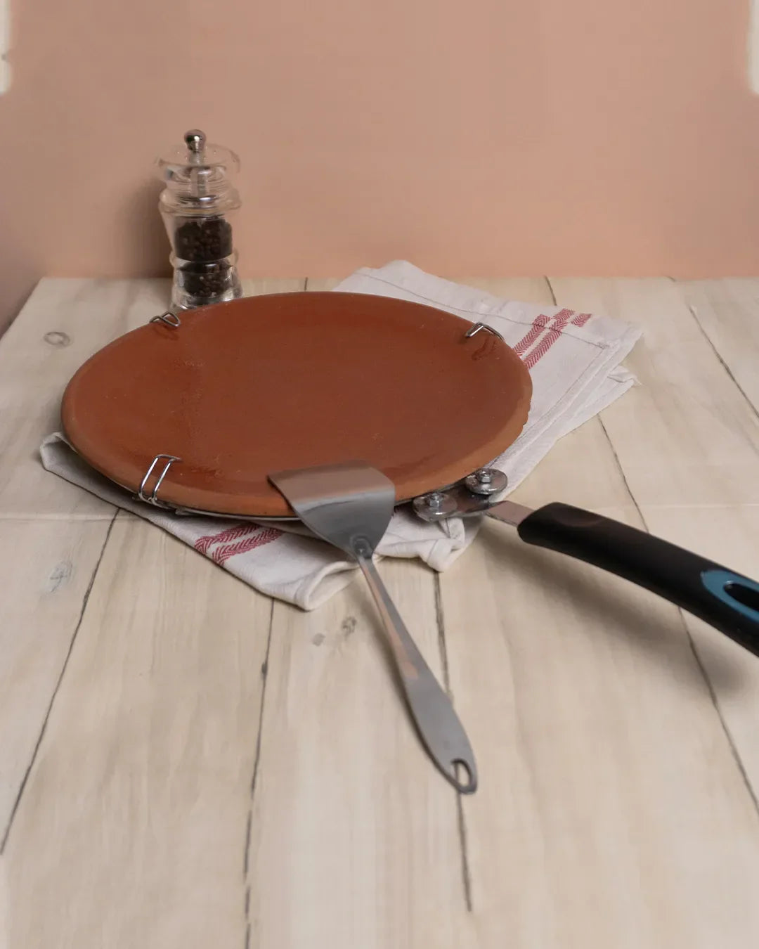 Premium Glazed Clay Tawa – Glossy Finish Mitti ka Tawa for Perfect Soft Rotis DESIBARTAN