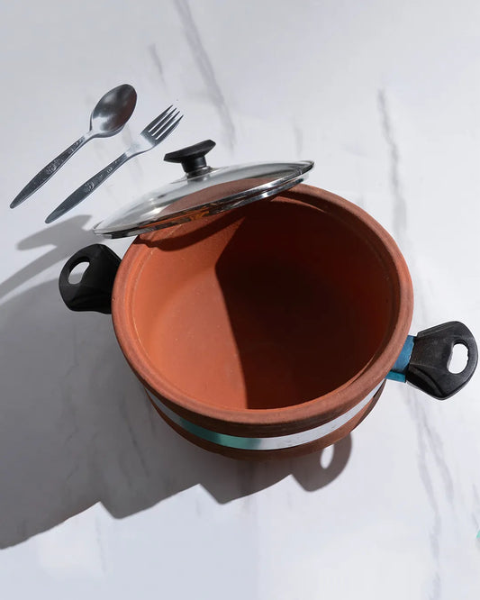 Natural Non-Glazed Clay Karahi – Chemical-Free Organic Mitti ki Karahi 100% DESIBARTAN