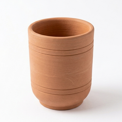 Set of 6 Premium Clay Glasses – Traditional Mitti ke Glass for Water, Lassi & Juice DESIBARTAN