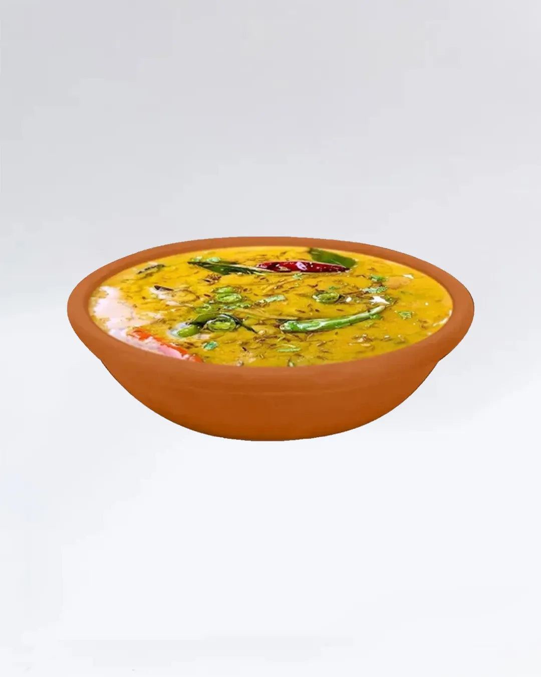 Premium Clay Deep Plates – Set of 6 Organic Mitti ki Deep Thali for Serving DESIBARTAN
