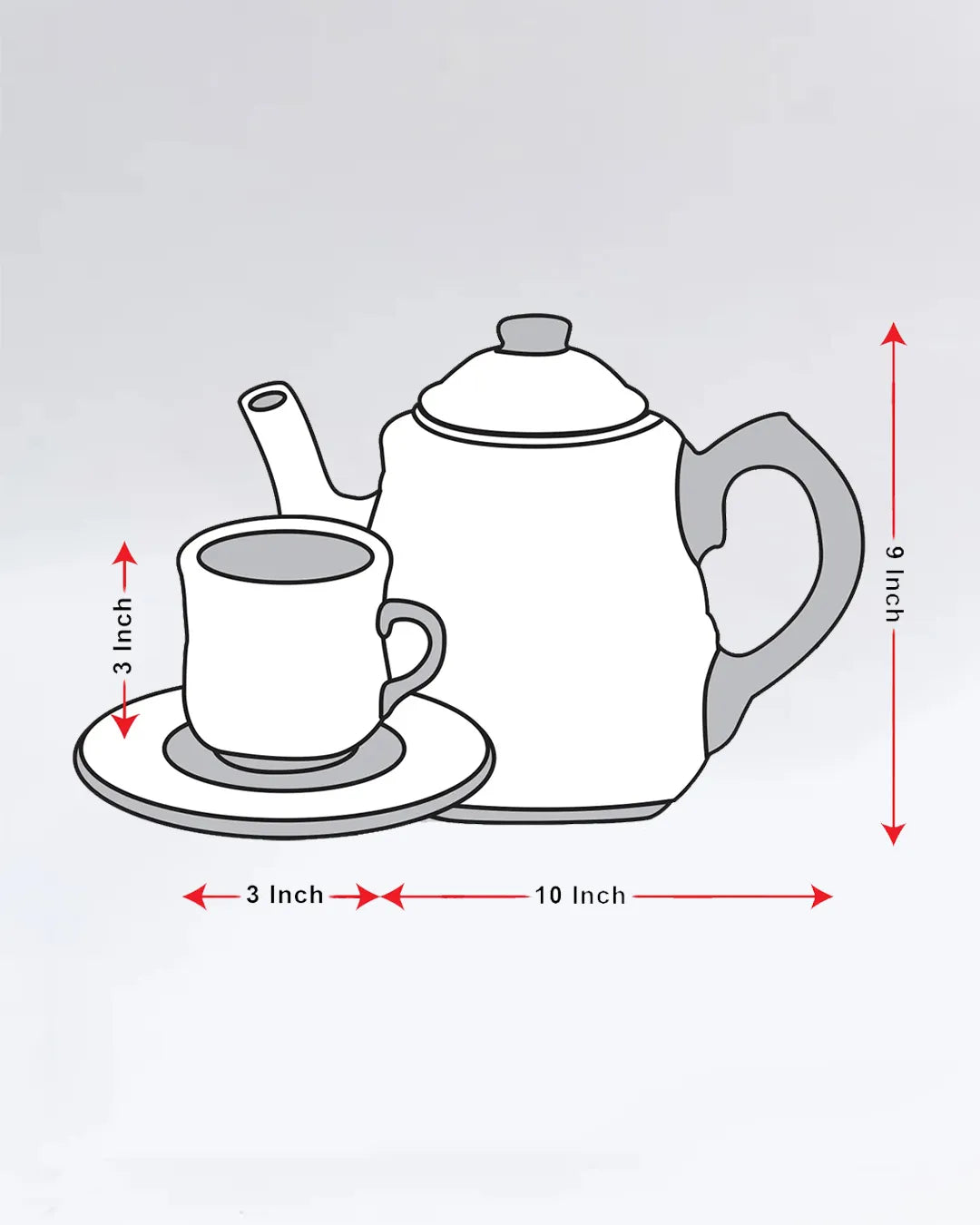 Royal Clay Tea Set – 13-Piece Premium Teapot & Cup Saucer Collection DESIBARTAN