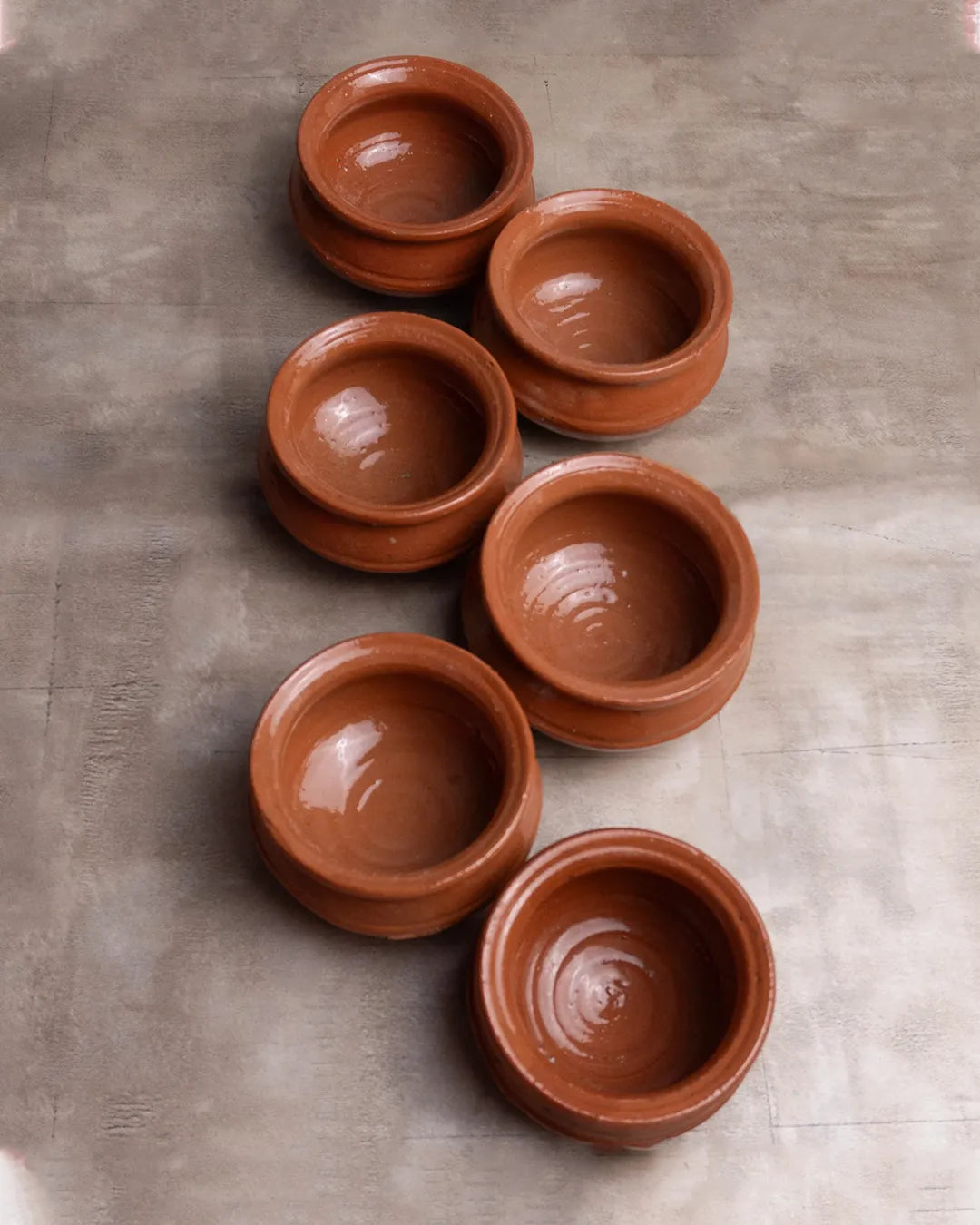 Set of 6 Premium Clay Dessert Bowls – Traditional Mitti ke Kheer Cups & Halwa Bowls DESIBARTAN