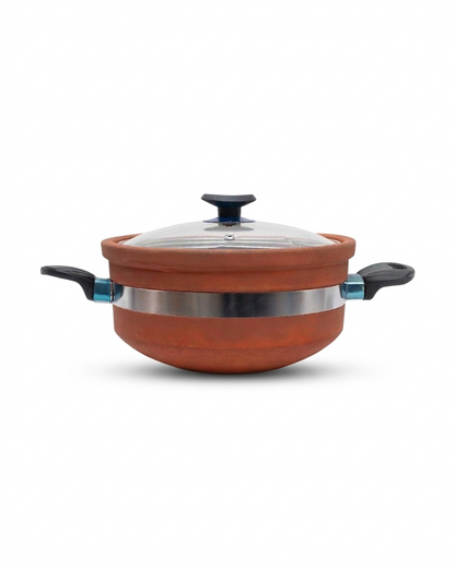 Natural Non-Glazed Clay Karahi – Chemical-Free Organic Mitti ki Karahi 100% DESIBARTAN