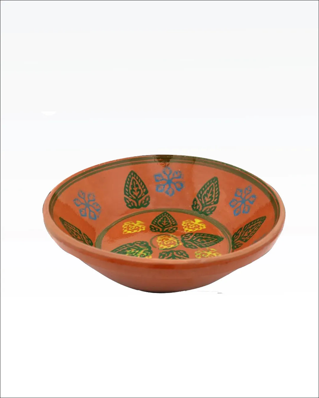 Royal Glazed Clay Deep Plates – Set of 6 Premium Glossy Mitti ki Deep Thali DESIBARTAN