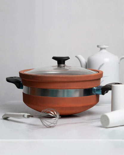 Natural Non-Glazed Clay Karahi – Chemical-Free Organic Mitti ki Karahi 100% DESIBARTAN