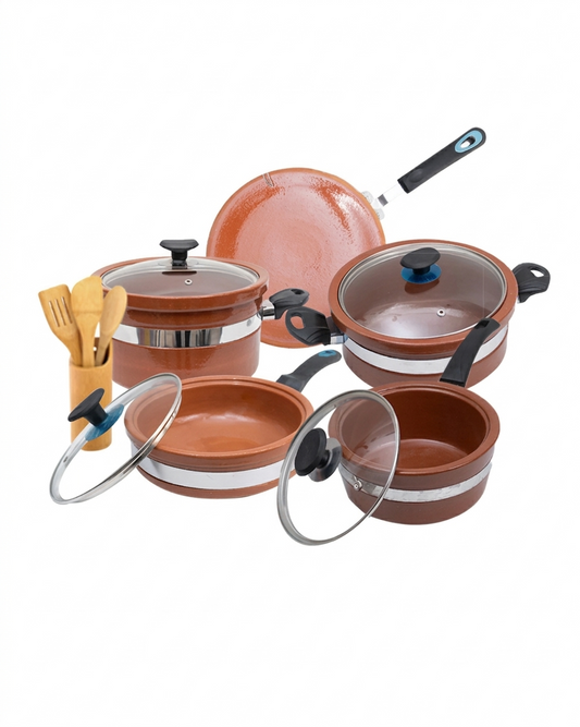 Royal Cooking Set – 6-Piece Premium Clay Kitchen Collection (Grand Edition) DESIBARTAN