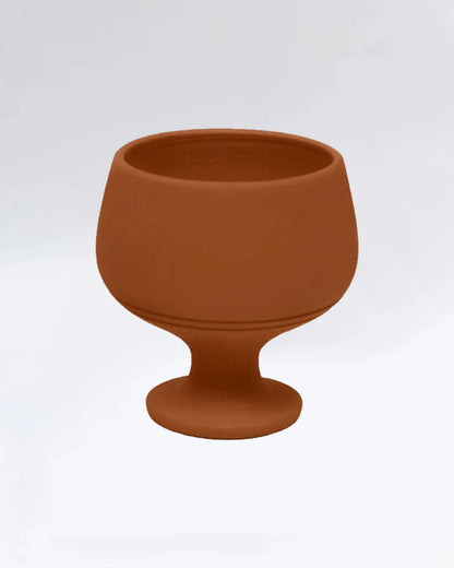Set of 6 Round Clay Glasses – Traditional Mitti ke Glasses for Water & Lassi DESIBARTAN