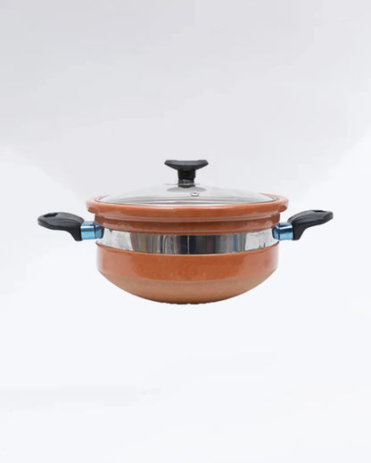 Silver Cooking Set – 4-Piece Essential Clay Kitchen Bundle (Daily Use Edition DESIBARTAN
